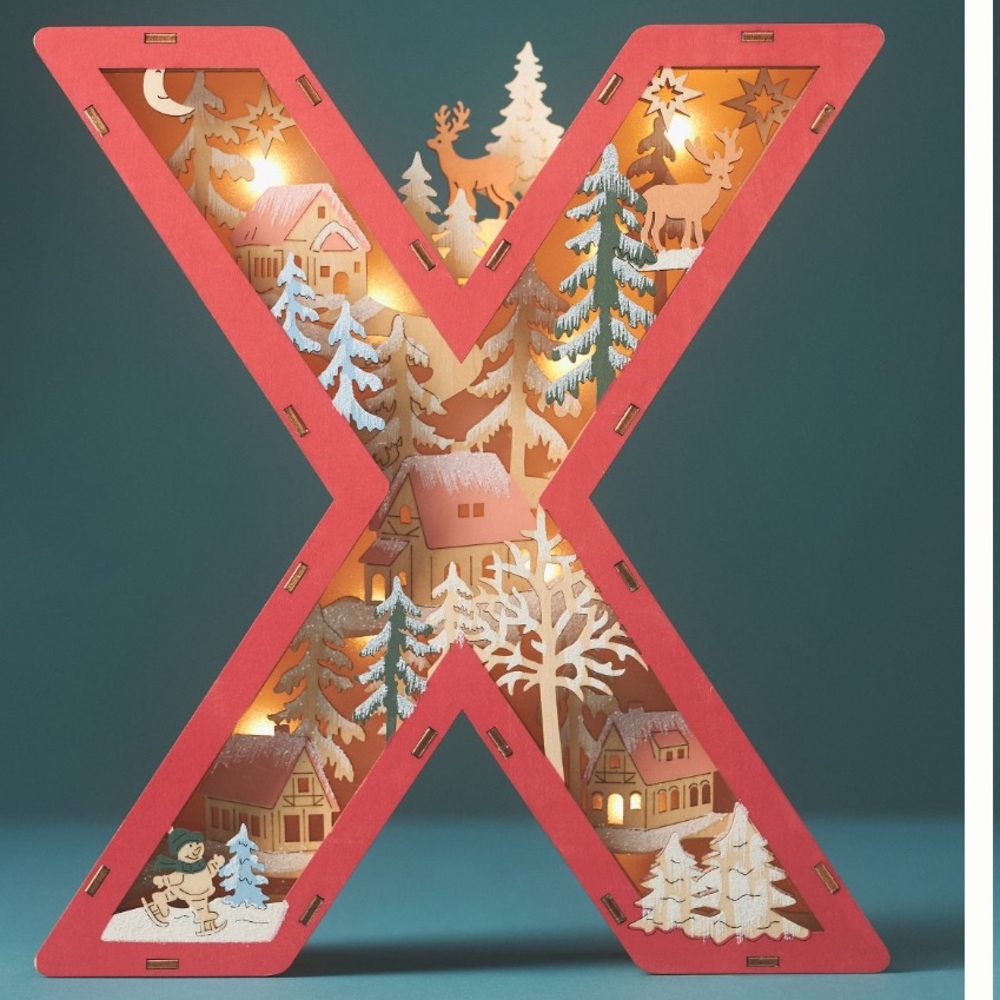 X Wonderland light up Letters